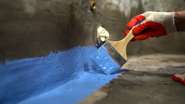 Commercial Interior Drainage System project at a New Franken, WI business property by SJ Waterproofing Pros